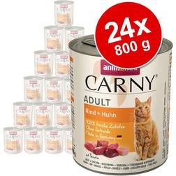 Animonda Carny Adult 6 x 800 g Umido per Gatto - Pollo, Tacchino & Cuori di Anatra