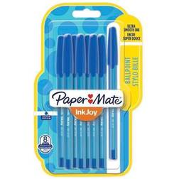 Paper Mate Papermate InkJoy 100 Capped 8-Blister M Blue