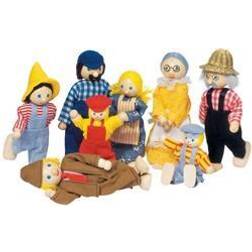 Goki Dolls Wf: Farmhouse 8-Piece Set H10-14.5cm, 3