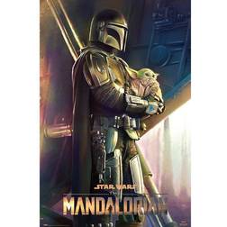 Grupo Erik The Mandalorian Child Gorgu Wall Baby Yoda Star Wars Poster