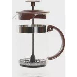 Dkd Home Decor Cafetera de Émbolo Transparente Acero Inoxidable Vidrio de Borosilicato 350 ml 16 x 9 x 18.5 cm