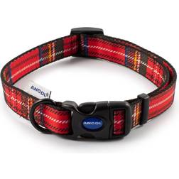 Ancol Tartan Adjust Collar Red 30-50cm