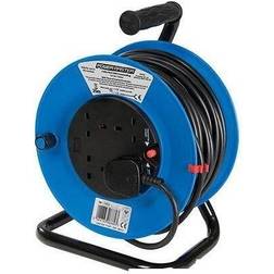 Silverline 240V Cable Reel Extension Lead 25m 4 Sockets