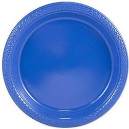 Jam Paper Disposable Plates Party Blue 20-pack