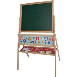 Eichhorn Double Sided Magnetic Whiteboard with Wooden Easel by Simba 66 x 110 cm