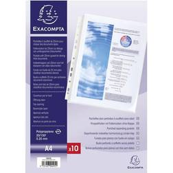 Exacompta 5507E plastfickor 210 x 297 mm (A4) Polypropylen (PP) 10 styck