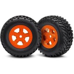 Traxxas LaTrax 7674A Däck & Fälg SCT/SCT Orange PreRunner (2)