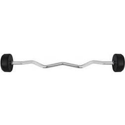 HMS GSL40 fixed barbell/grip rubberised broken 40kg