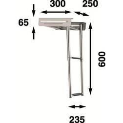 Båtsystem Stege för peke, bkt72-250, för 60922