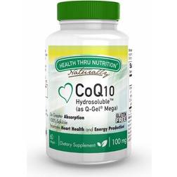 Health Thru Nutrition Hydrosoluble CoQ-10 as Q-Gel 60 Softgels 60 Softgels 60 Stk.