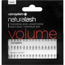 Salon System Individual Lashes Black Short