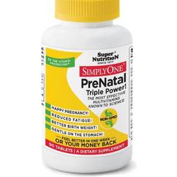 Super Nutrition, SimplyOne, PreNatal, Triple Power Multivitamins, 90 Tablets