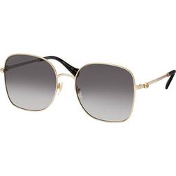 Gucci GG1143S Butterfly Women Sunglasses - Gold