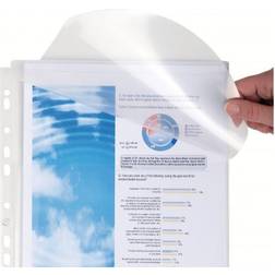 Exacompta Punched Pockets 5503E A4 PP (Polypropylene) 23 (W) x 30.5 (H) cm Transparent Pack of 10