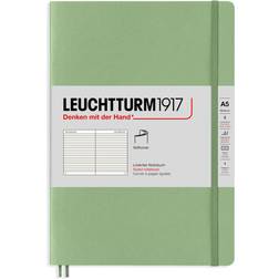 Leuchtturm1917 Leuchtturm1917 Ruled Softcover Notebook Sage, 5-3/4" x 8-1/4"