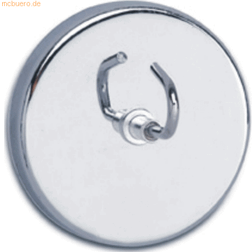 Maul Aimant Ø x H 52 mm x 31 mm Rond Avec Crochets Argent 1 pc (6155596 D081671)