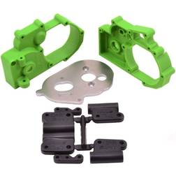 RPM Traxxas 2wd Hybrid Gearbox Housing And Rear Mounts Green (RPM73614)