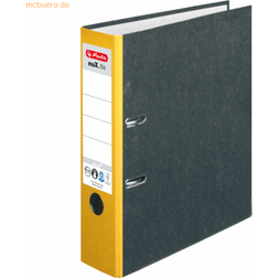 Herlitz Ordner maX.file natur A4 8cm gul overskyet