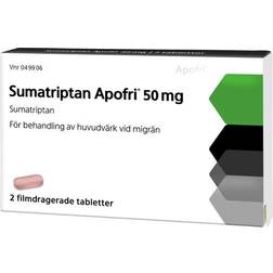 Sumatriptan Apofri 50mg 2 st Tablett