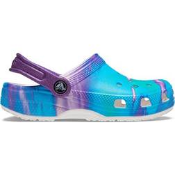 Crocs Kid's Classic Graphic Clog - Rainbow Galaxy