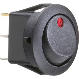 Kontakt rund on/off 19mm hul 10amp