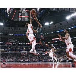 Fanatics Chicago Bulls Lonzo Ball Autographed 16" x 20" Block vs. Houston Rockets Photograph