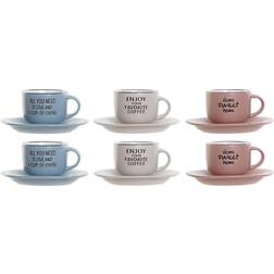 Dkd Home Decor - Tasse à café 20cl 6pcs