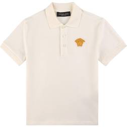 Versace Kid's Medusa Embroidered Polo Shirt