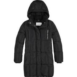 Calvin Klein Long Quilted Puffer Coat - Black (IG0IG01548BEH-BEH )