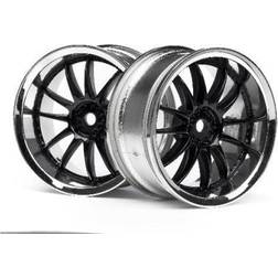 HPI Racing 3286 Work Xsa 02C Wheel 26Mm Chrome/Black (3Mm Offset)