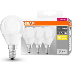 Osram OSRAM LED golf ball E14 P40 4.9W 2,700K 470lm 3x