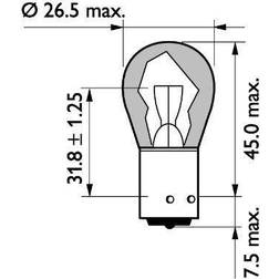 Philips Phillips glödlampa P21W MasterDuty (1 st)