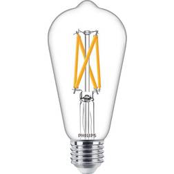 Philips MASTER Value LEDbulb E27 Edison Filament Klar 5.9W 806lm 927 Extra Varm Vit Bästa färgåtergivning Ersättare 60W