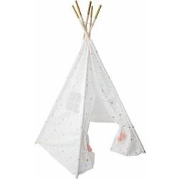 Atmosphera Tipi Enfant Décoratif Blanc Et Doré H160