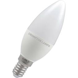 Crompton LED Thermal Plastic Candle 5W 6500K Dimmable SES-E14