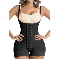 Shaperx Tummy Control Fajas Colombianas High Compression Body Shaper - Black