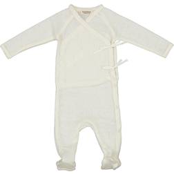 MarMar Copenhagen Rubetta Wool Pointelle Romper - Natural