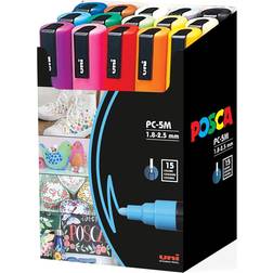 Uni Posca PC-5M Paint Marker Medium 15pcs