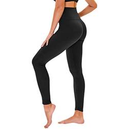 Tnnzeet High Waisted Buttery Soft Tummy Control Workout Yoga Pant - Black