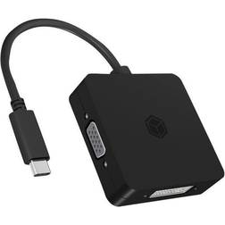 ICY BOX USB-C-VGA/HDMI/DisplayPort/DVI Adapter M-F