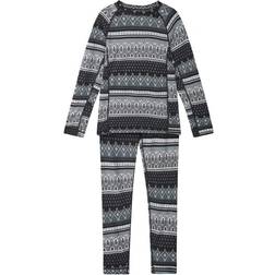 Reima Kid's Wool Bamboo Base Layer Set Taitoa - Black(5200030B-9992)