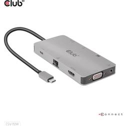 Club 3D CSV-1594 USB 3.2 Gen 1 Type-C Negro