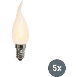 Luedd Sæt med 5 E14 LED frostet stearinlys BXS35 1W 100 lumen 2200K