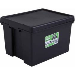 Wham Upcycled Black Caja de almacenamiento 45L 4pcs