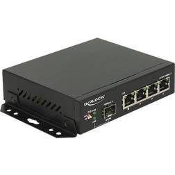 DeLock Gigabit Ethernet Switch 4 Port 1 SFP