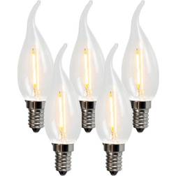 Luedd Set of 5 E14 LED Clear Filament Candle C35T 1W 100LM 2200K