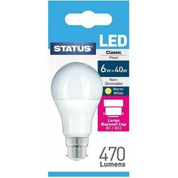 Status 6W LED Bayonet Cap GLS Bulb