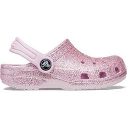 Crocs Kid's Classic Glitter Clog - Pink Rainbow