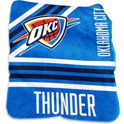 Logo Brands Oklahoma City Thunder Plush Raschel Throw Blanket