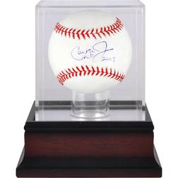 Fanatics Baltimore Orioles Autographed Base 2007 Inscription Mahogany Display Case Cal Ripken Jr
